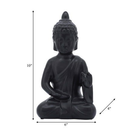 Serene Meditating Buddha Figurine, Fosters Peace and Harmony, Ideal for Home or Office Décor - Chic Decora