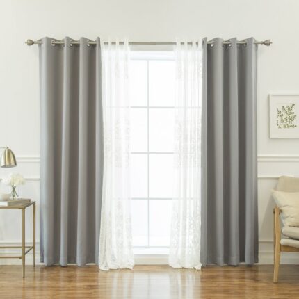 Weinman Synthetic Semi Sheer Curtain Pair (Set of 2) - Chic Decora