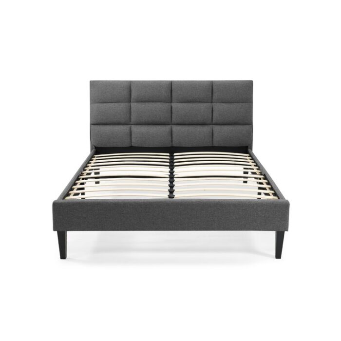 Serta Candace Tufted Upholstered Low Profile Platform Bed - Chic Decora