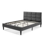 Serta Candace Tufted Upholstered Low Profile Platform Bed - Chic Decora