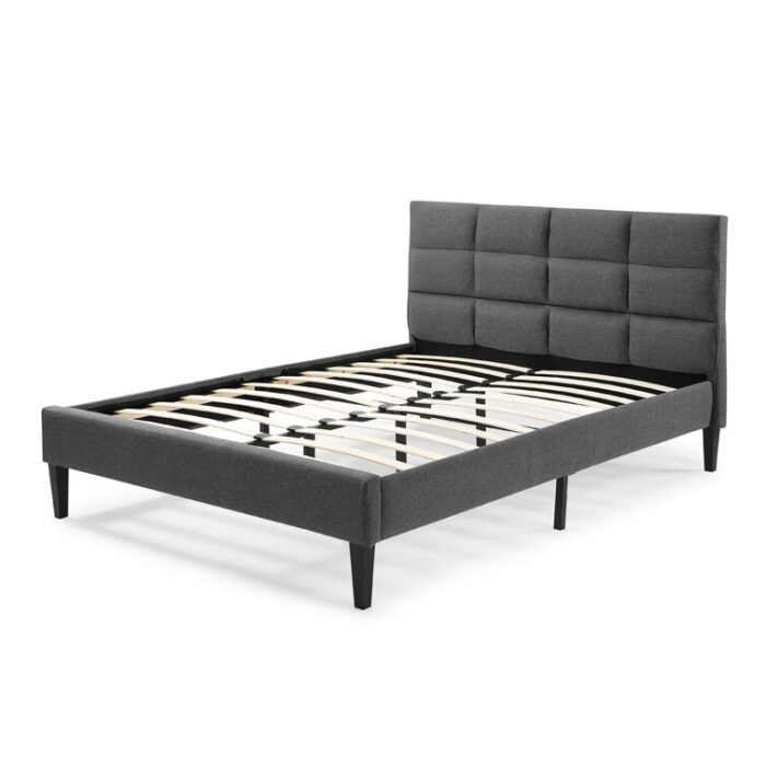 Serta Candace Tufted Upholstered Low Profile Platform Bed - Chic Decora