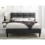 Serta Candace Tufted Upholstered Low Profile Platform Bed - Chic Decora