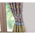 Shangri-La Geometric Semi-Sheer Tab Top Curtain Panels (Set of 2) - Chic Decora