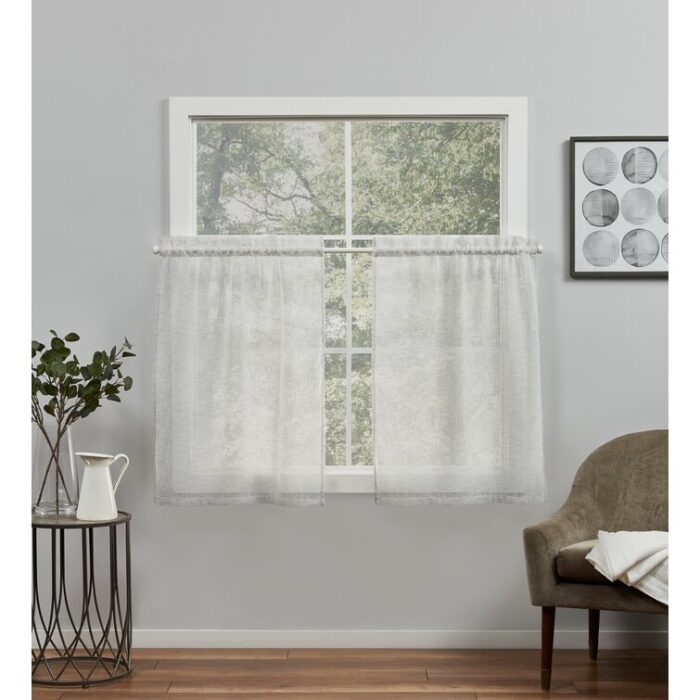 Sheer Curtain Panel Pair (Set of 2) - Chic Decora