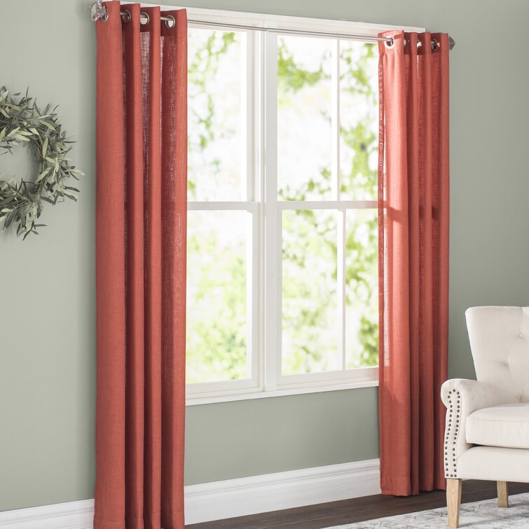 Sickels Polyester Semi Sheer Curtain Pair (Set of 2) - Chic Decora