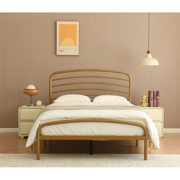 Sierrea Metal Platform Bed - Chic Decora