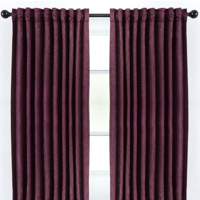 Silex Polyester Room Darkening Curtain Pair (Set of 2) - Chic Decora