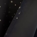 Silver Foil Star Blackout Curtains (Set of 2) - Chic Decora