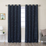 Universe Polyester Room Darkening Curtain Pair (Set of 2) - Chic Decora