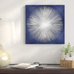 Silver Sunburst On Blue ” Silver Sunburst On Blue I ” by Abby Young - Chic Decora