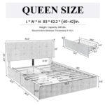 Silvester Upholstered Platform Storage Bed - Chic Decora