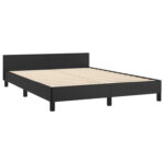 Singhai Bed Frame with Headboard Platform Bed Base for Bedroom Faux Leather - Chic Decora