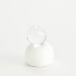 Single Meringue Sculpture w/Sphere - Chic Decora