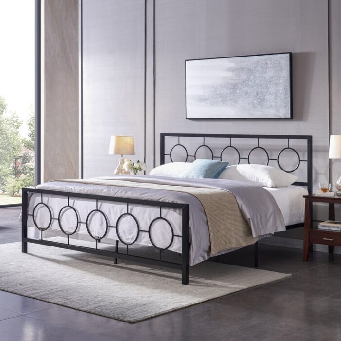 Singraul Metal Open-Frame Bed - Chic Decora