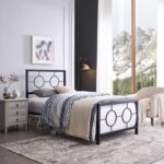 Singraul Metal Open-Frame Bed - Chic Decora