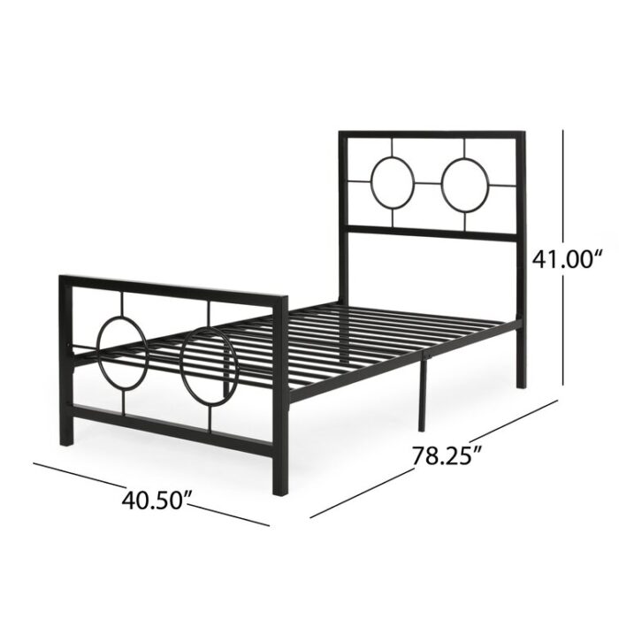 Singraul Metal Open-Frame Bed - Chic Decora