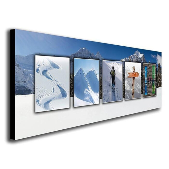 Skiing Name Art – Personalized Gift - Chic Decora