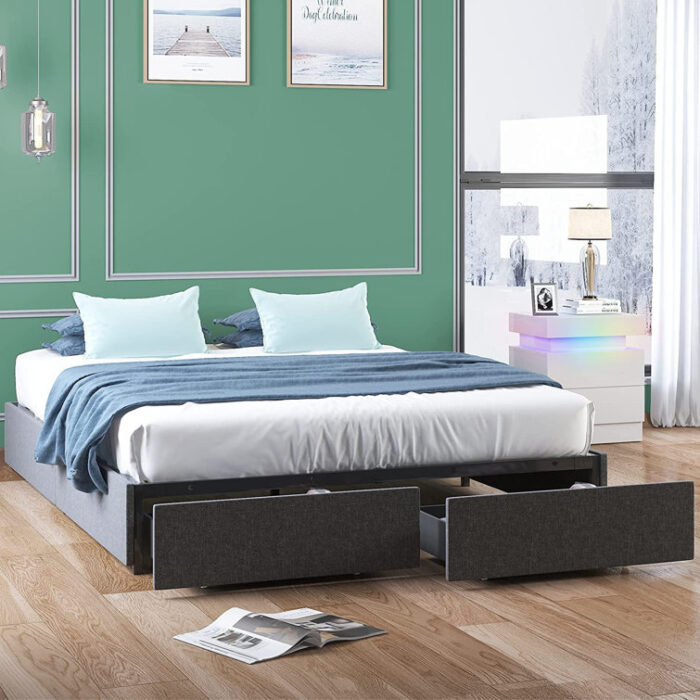 Slat Storage Bed - Chic Decora