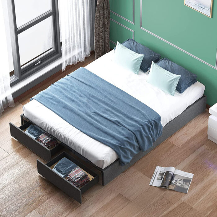 Slat Storage Bed - Chic Decora