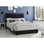 Smaro Vegan Leather Platform Bed - Chic Decora