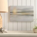 Soft Sea Landscape – Wrapped Canvas Graphic Wall Art - Chic Decora