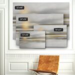 Soft Sea Landscape – Wrapped Canvas Graphic Wall Art - Chic Decora