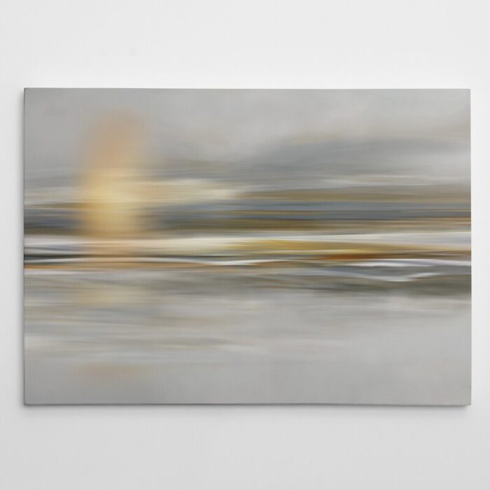 Soft Sea Landscape – Wrapped Canvas Graphic Wall Art - Chic Decora