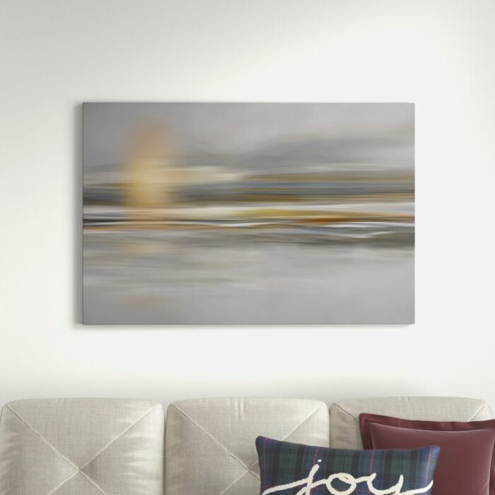 Soft Sea Landscape – Wrapped Canvas Graphic Wall Art - Chic Decora