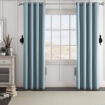 Solid Blackout Thermal Grommet Curtain Panels (Set of 2) - Chic Decora