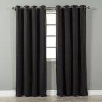 Solid Blackout Thermal Grommet Curtain Panels (Set of 2) - Chic Decora