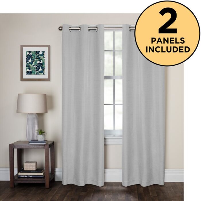 Solid Color Max Blackout Thermal Curtain Panels (Set of 2) - Chic Decora