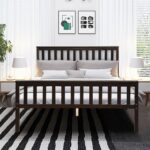 Solid Wood Slat Bed - Chic Decora