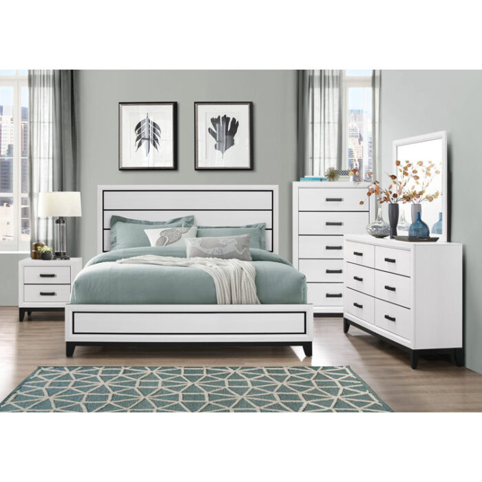 Solid Wood Standard Bed - Chic Decora