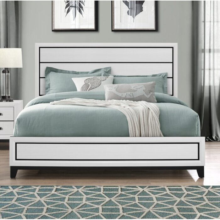 Solid Wood Standard Bed - Chic Decora