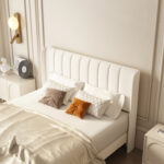 Soller Upholstered Wingback Bed - Chic Decora