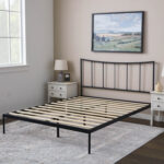 Somayah Metal Slat Headboard Bed - Chic Decora