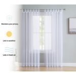 Speers Polyester Sheer Curtain Pair (Set of 2) - Chic Decora