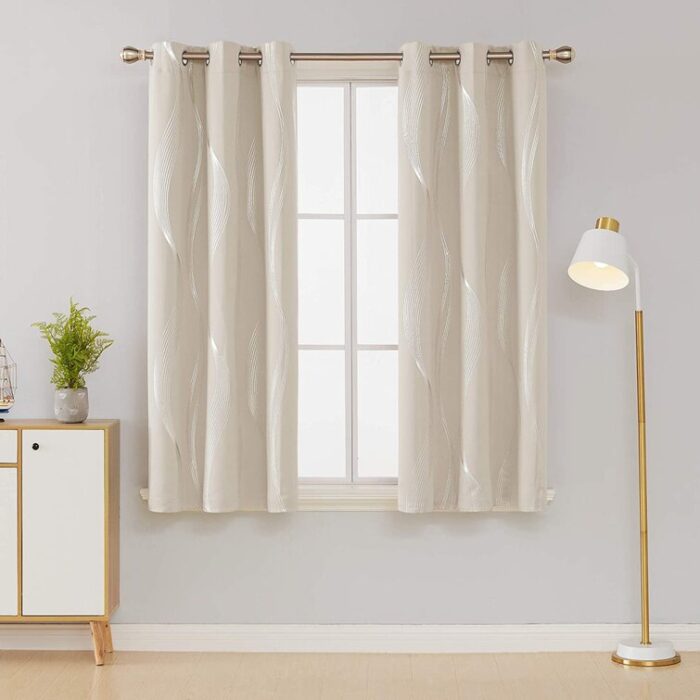 Spurgh Polyester Room Darkening Curtain Pair (Set of 2) - Chic Decora