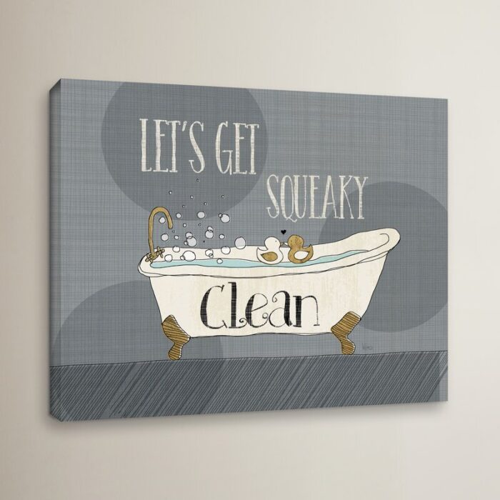 Squeaky Clean I – Graphic Art on Canvas - Chic Decora