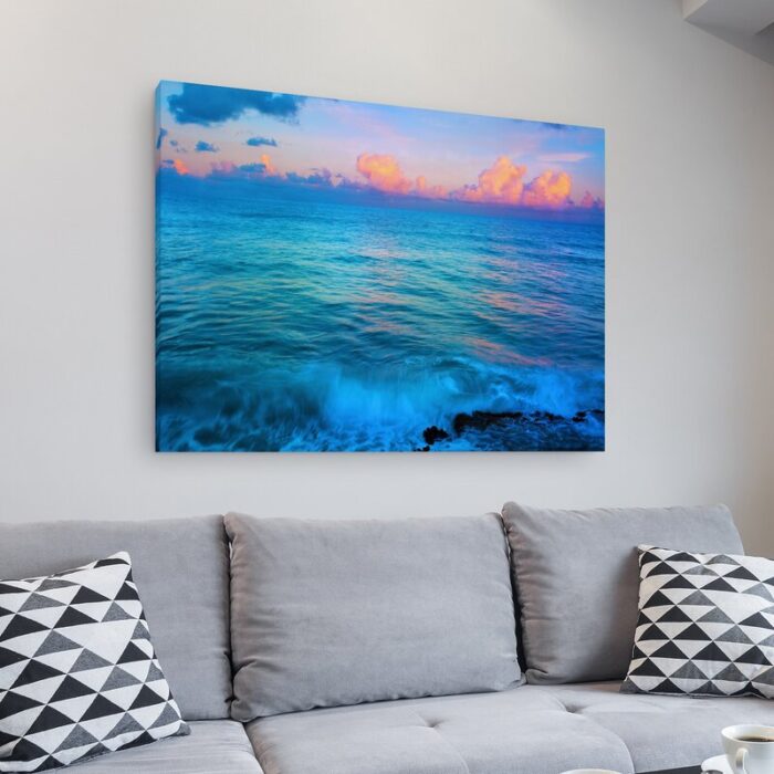 St. Marten’s Sunset Photographic Print on Canvas - Chic Decora