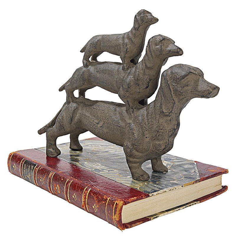 Stacked Hot Dogs Dachshund Figurine - Chic Decora