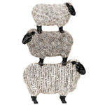 Stacked Sheep Spirit Animal Figurine - Chic Decora