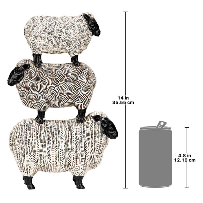 Stacked Sheep Spirit Animal Figurine - Chic Decora