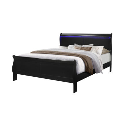 Beonca Upholstered Metal Bed - Chic Decora