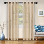 Steinbeck Polyester Semi Sheer Curtain Pair (Set of 2) - Chic Decora