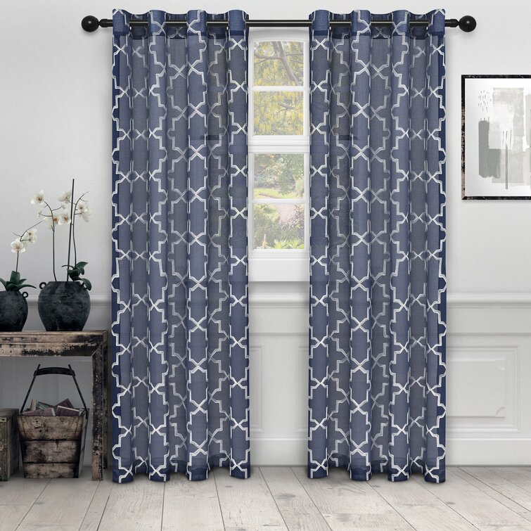 Julianni Polyester Blackout Curtain Pair (Set of 2) - Chic Decora