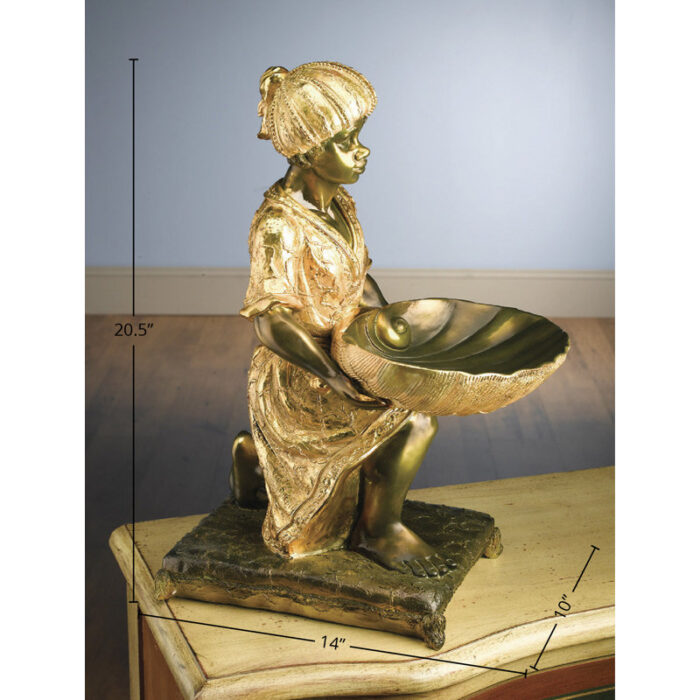 Stgeorge Man Holding Shell Tray - Chic Decora