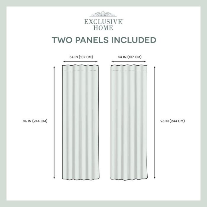 Stourbridge Polyester Sheer Sliding Panel Pair (Set of 2) - Chic Decora