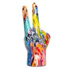 Street Art Peace Sign Tabletop – 9″ tall - Chic Decora