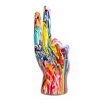 Street Art Peace Sign Tabletop – 9″ tall - Chic Decora